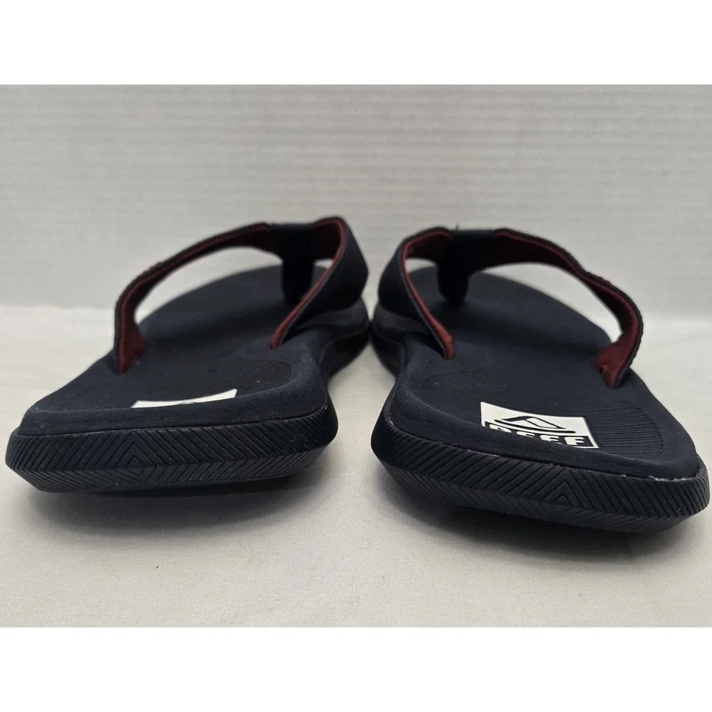 Reef Men's Santa Ana Flip Flops Navy Blue Water-Friendly Comfort Sandals Size 9